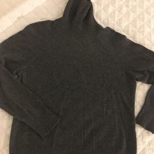 Ann Taylor 100% dark gray cashmere sweater